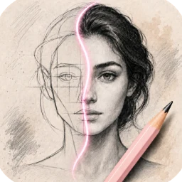 Значок Sketch Steps: AI Loomis Draw